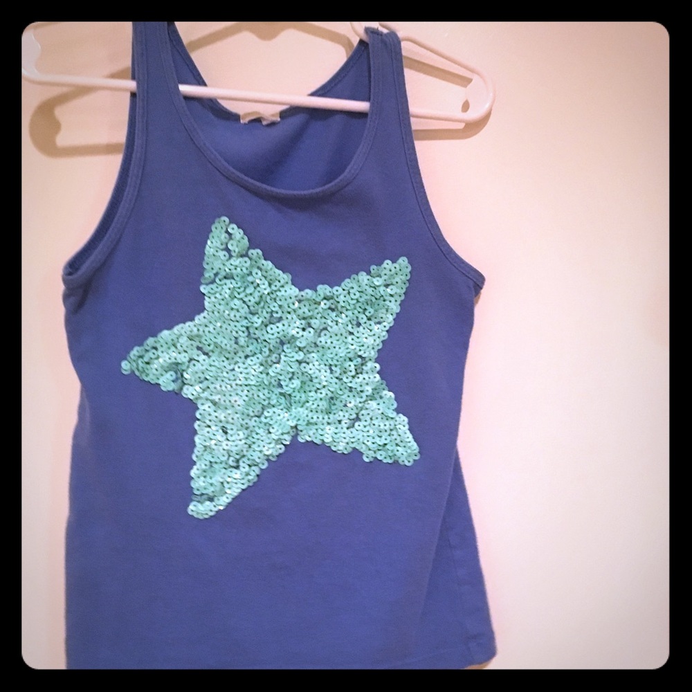 JCrew Crewcuts Star Sequin Tank Top